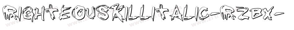 RighteousKillItalic-rZBx字体转换