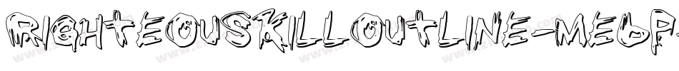 RighteousKillOutline-Me6p字体转换 RighteousKillOutline-Me6p字体转换