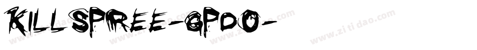 Killspree-GpDO字体转换