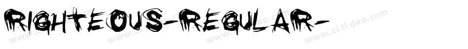 Righteous-Regular字体转换