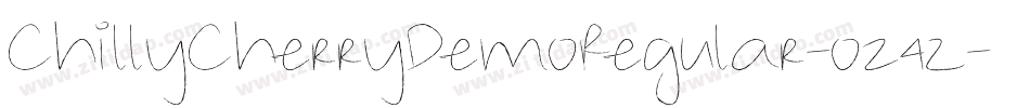 ChillyCherryDemoRegular-o24z字体转换
