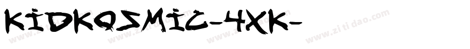 KidKosmic-4xK字体转换