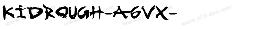 KidRough-a6vx字体转换