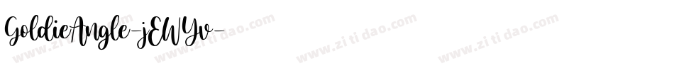 GoldieAngle-jEWYv字体转换
