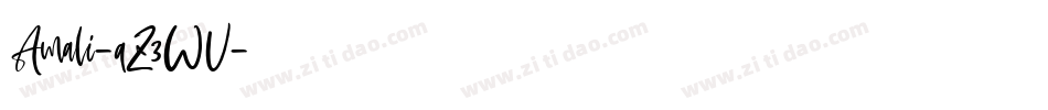 Amali-qZ3WV字体转换