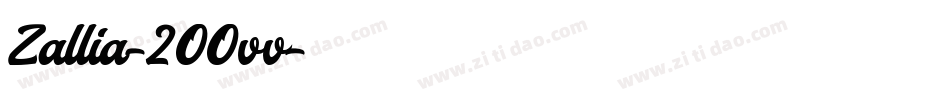 Zallia-2OOvv字体转换