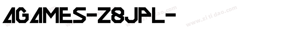 Agames-z8JPl字体转换