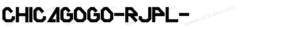 Chicagogo-RJpl字体转换