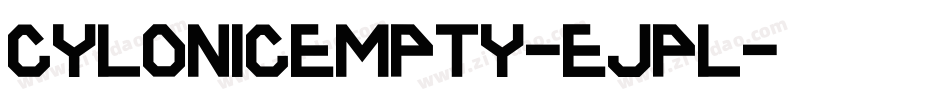 CylonicEmpty-EJpl字体转换