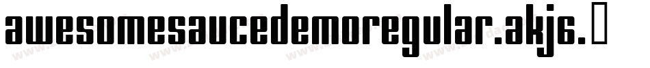 AwesomeSauceDemoRegular-AKj6字体转换