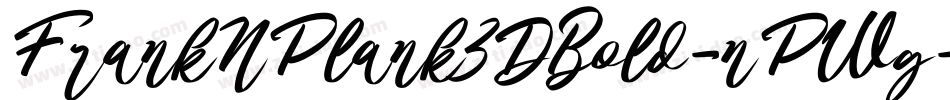 FrankNPlank3DBold-nPWg字体转换
