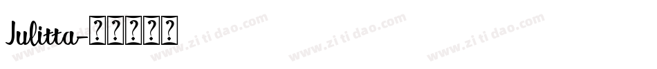 Julitta字体转换