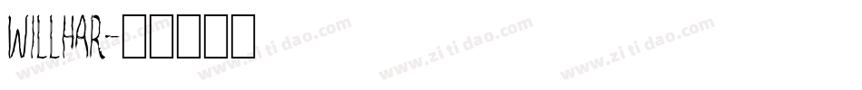 WILLHAR字体转换