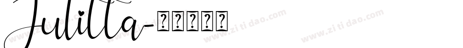 Julitta字体转换