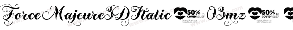 ForceMajeure3DItalic-03mz字体转换