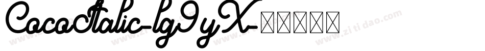 CocoItalic-lg9yX字体转换