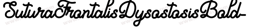 SuturaFrontalisDysostosisBold-wYx字体转换 SuturaFrontalisDysostosisBold-wYx字体转换