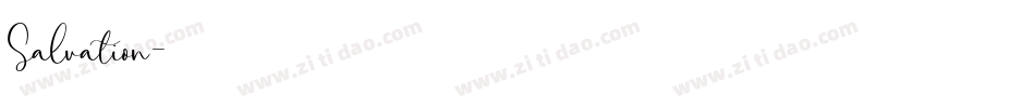 Salvation字体转换