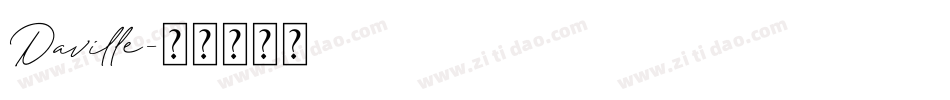Daville字体转换