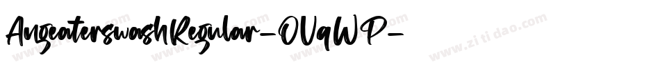 AngeaterswashRegular-OVqWP字体转换