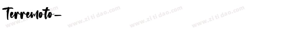 Terremoto字体转换
