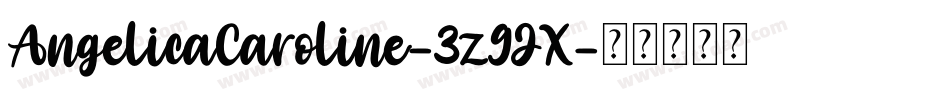AngelicaCaroline-3z9JX字体转换