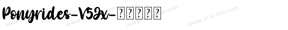 Ponyrides-V5Jx字体转换