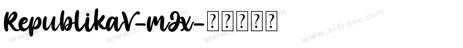 RepublikaV-mJx字体转换