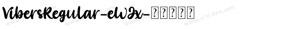 VibersRegular-eWJx字体转换