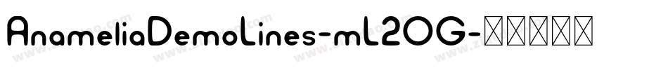 AnameliaDemoLines-mL2OG字体转换