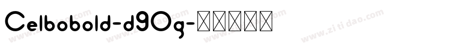 Celbobold-d9Og字体转换