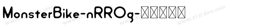MonsterBike-nRROg字体转换