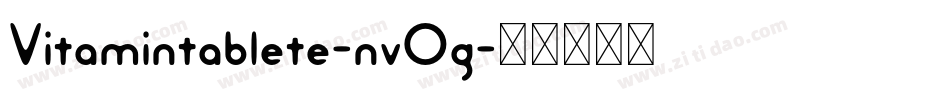 Vitamintablete-nvOg字体转换
