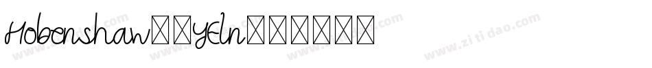 Hobenshaw-9YEln字体转换