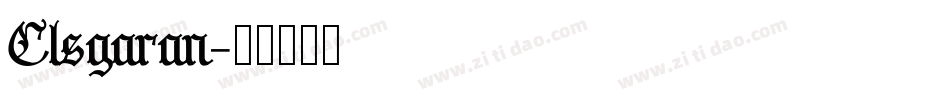 Clsgaran字体转换