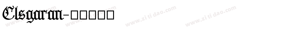 Clsgaran字体转换