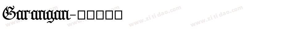 Garangan字体转换