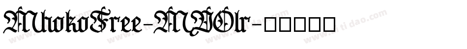 MhokoFree-MVOlr字体转换