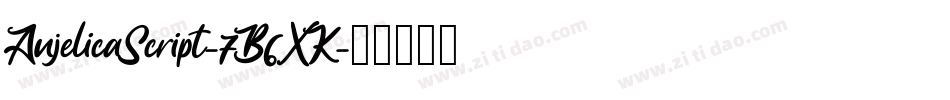 AnjelicaScript-7B6XK字体转换