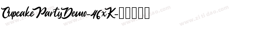 CupcakePartyDemo-46xK字体转换