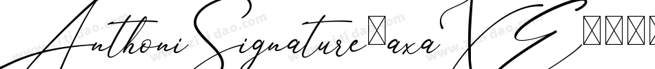 AnthoniSignature-axaXE字体转换