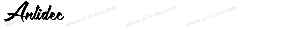 Antidec字体转换