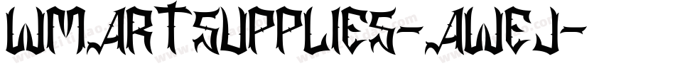 Wmartsupplies-aWeJ字体转换