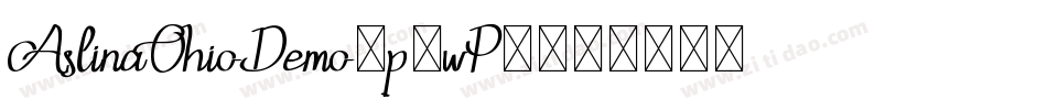 AslinaOhioDemo-p7wP1字体转换