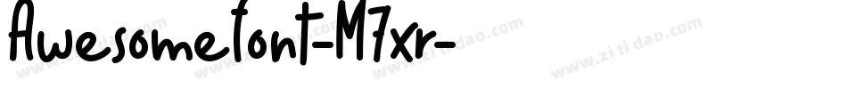 Awesomefont-M7xr字体转换