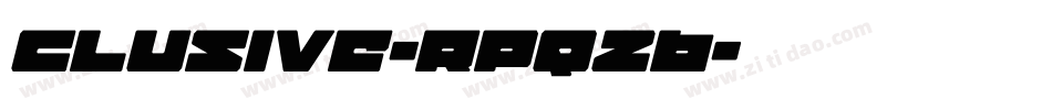 Clusive-Rpq26字体转换