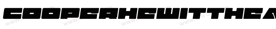 CooperhewittHeavyitalic-laJe字体转换