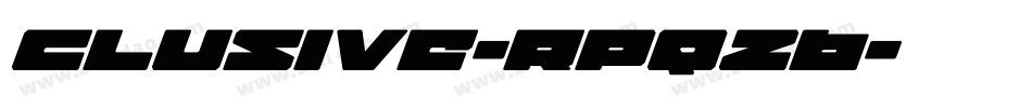 Clusive-Rpq26字体转换