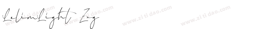 LelimLight-8Zxg字体转换