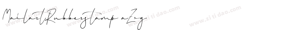 MailartRubberstamp-aZxg字体转换